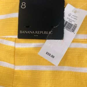 New yellow stripped skirt